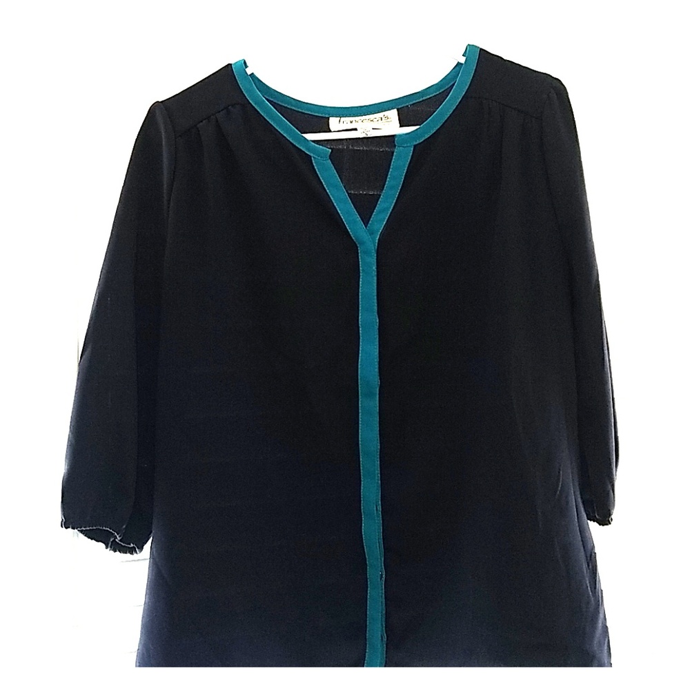 Navy blouse